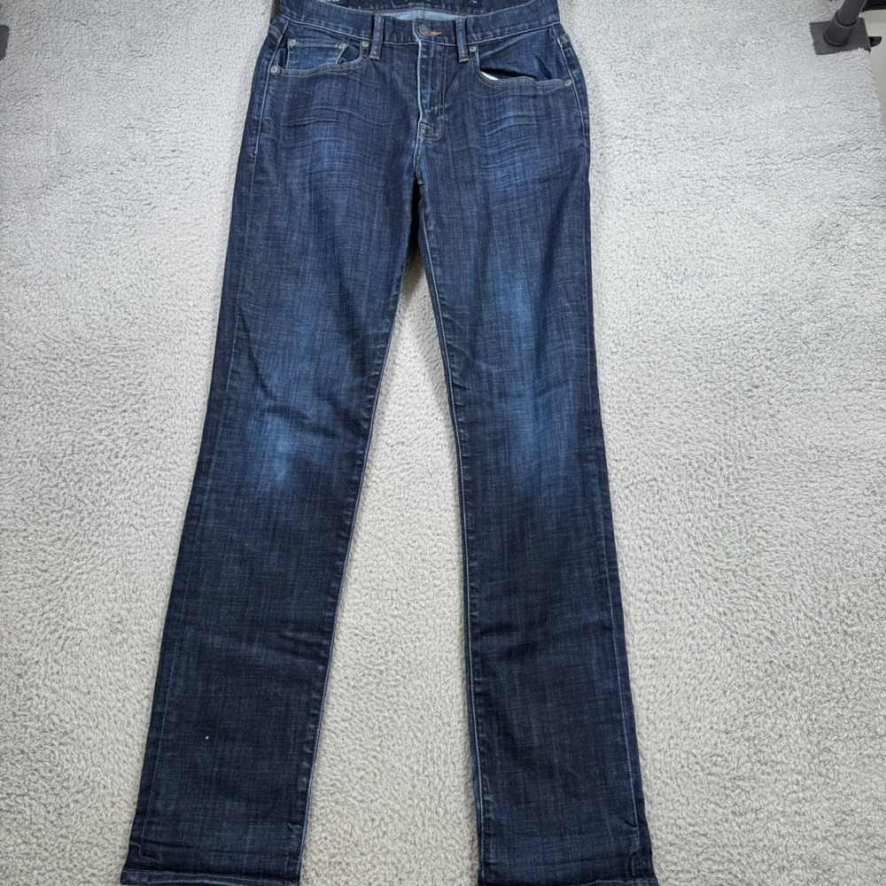 Lucky Brand 410 Athletic Slim Jeans Mens 30x33 Dark Wash‎ Stretch Coolmax Blue